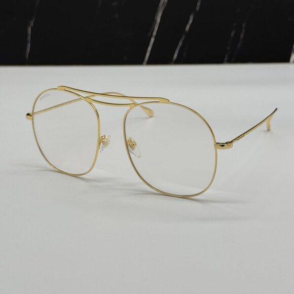 NEW GG1479S 001 GUCCI GOLD WOMEN GUCCI EYEGLASSES - Picture 3 of 13